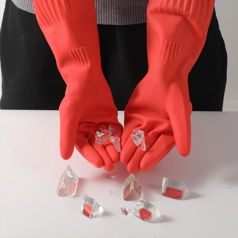 Ekstra lange og tykke latexopvaskehandsker med fleece