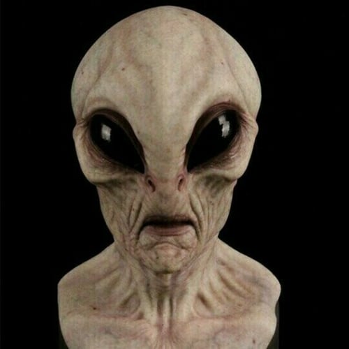 Ekstraterrestrisk maske - Realistisk alien-hovedbeklædning i latex og silikone