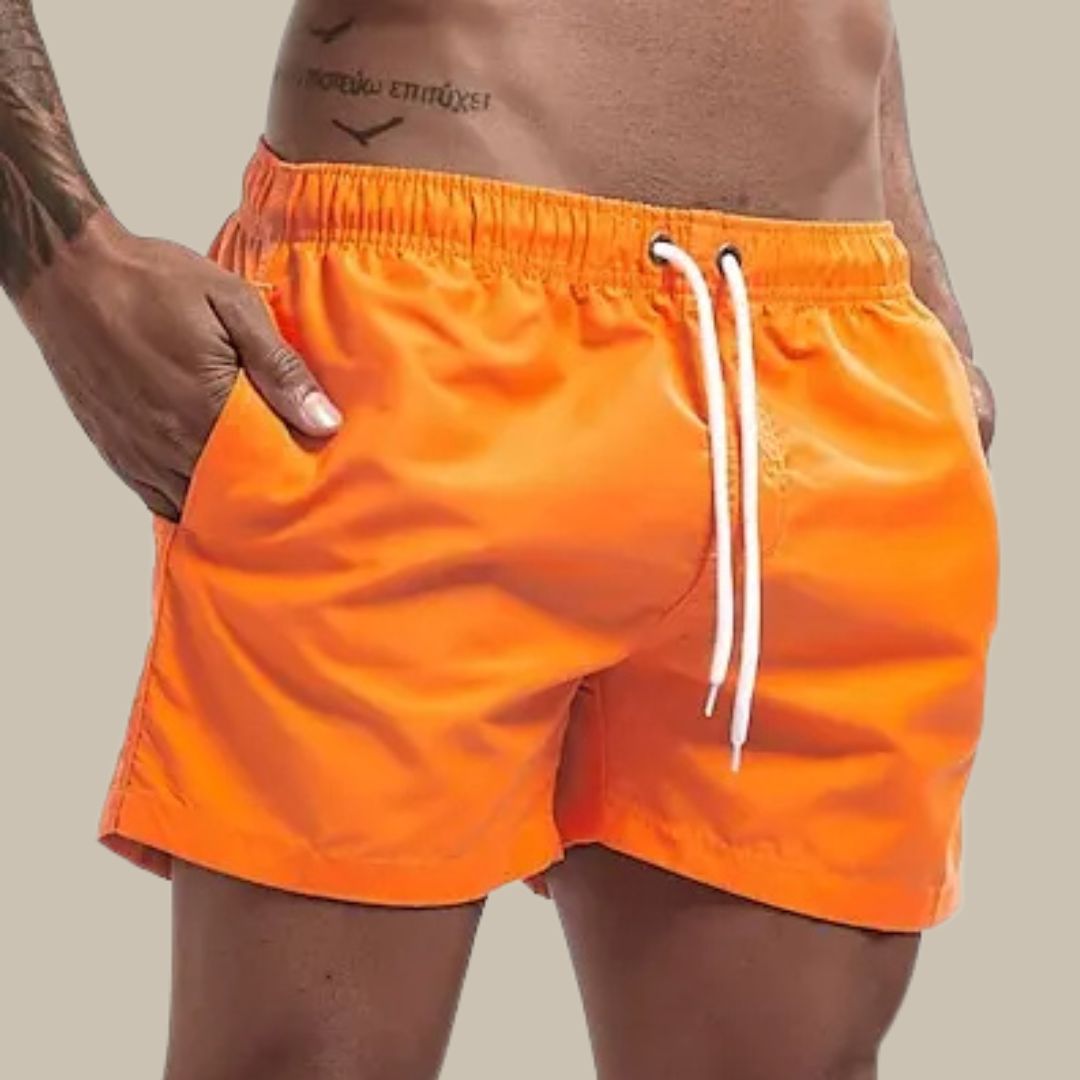 Elastiske badeshorts til mænd
