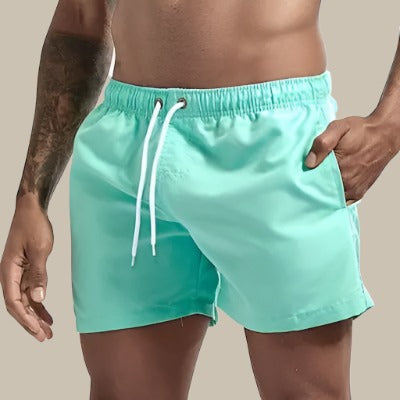 Elastiske badeshorts til mænd
