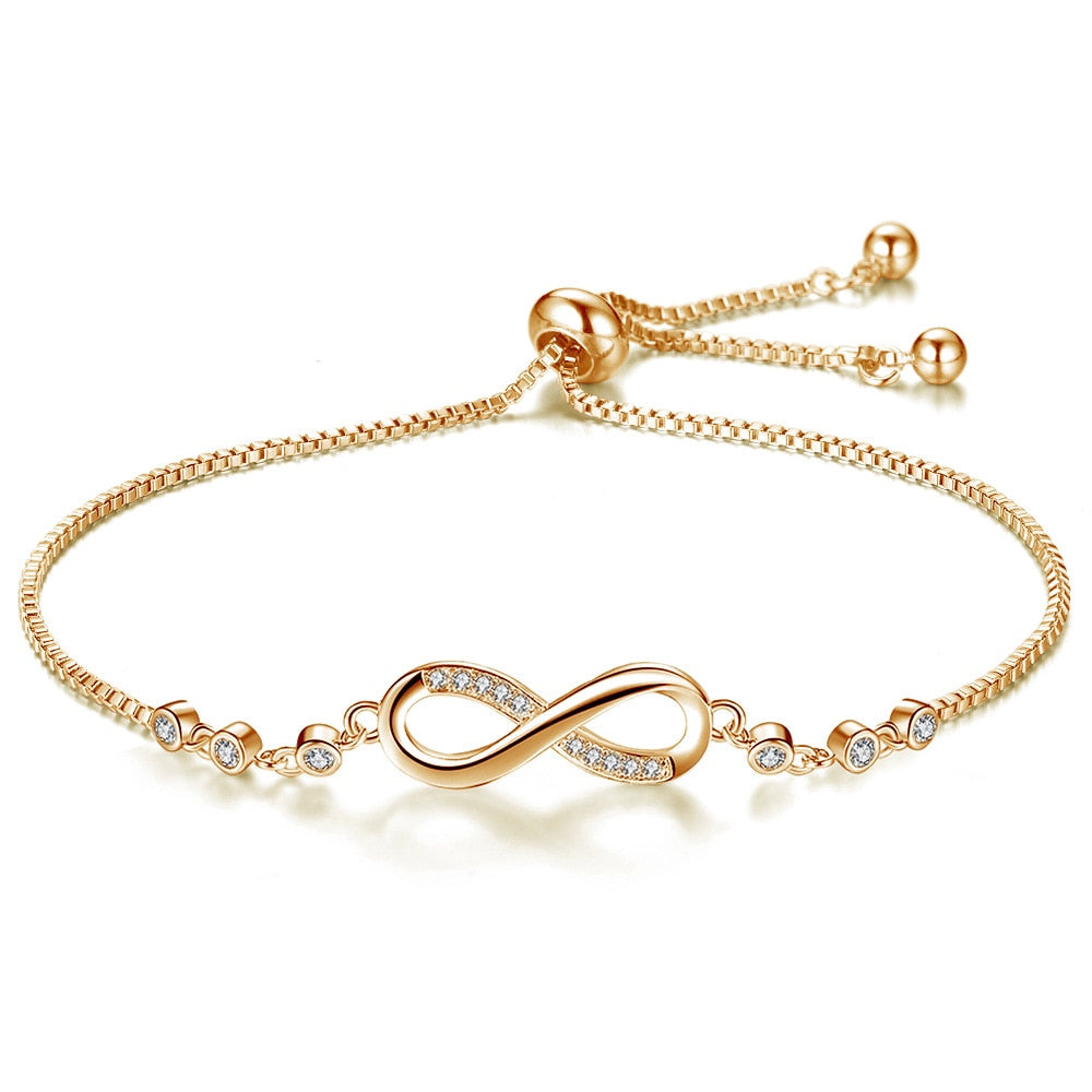 Elegant armbånd med uendelighedssymbol