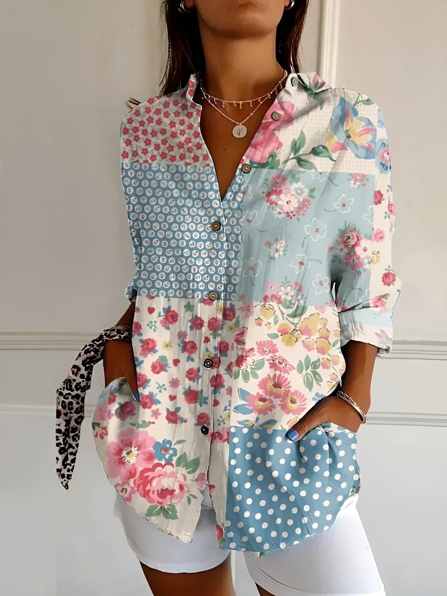 Elegant dameskjorte med knapper