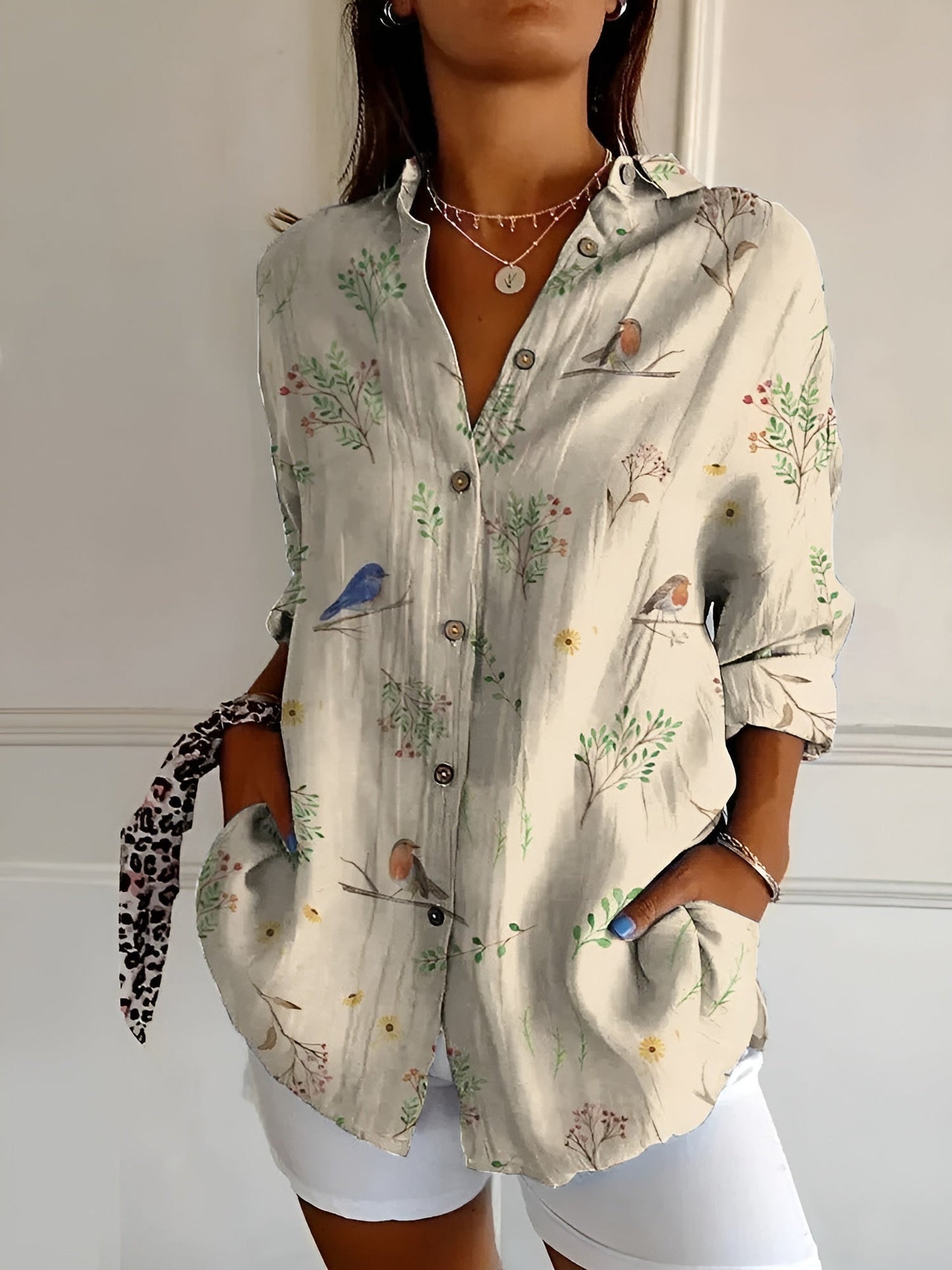 Elegant dameskjorte med knapper