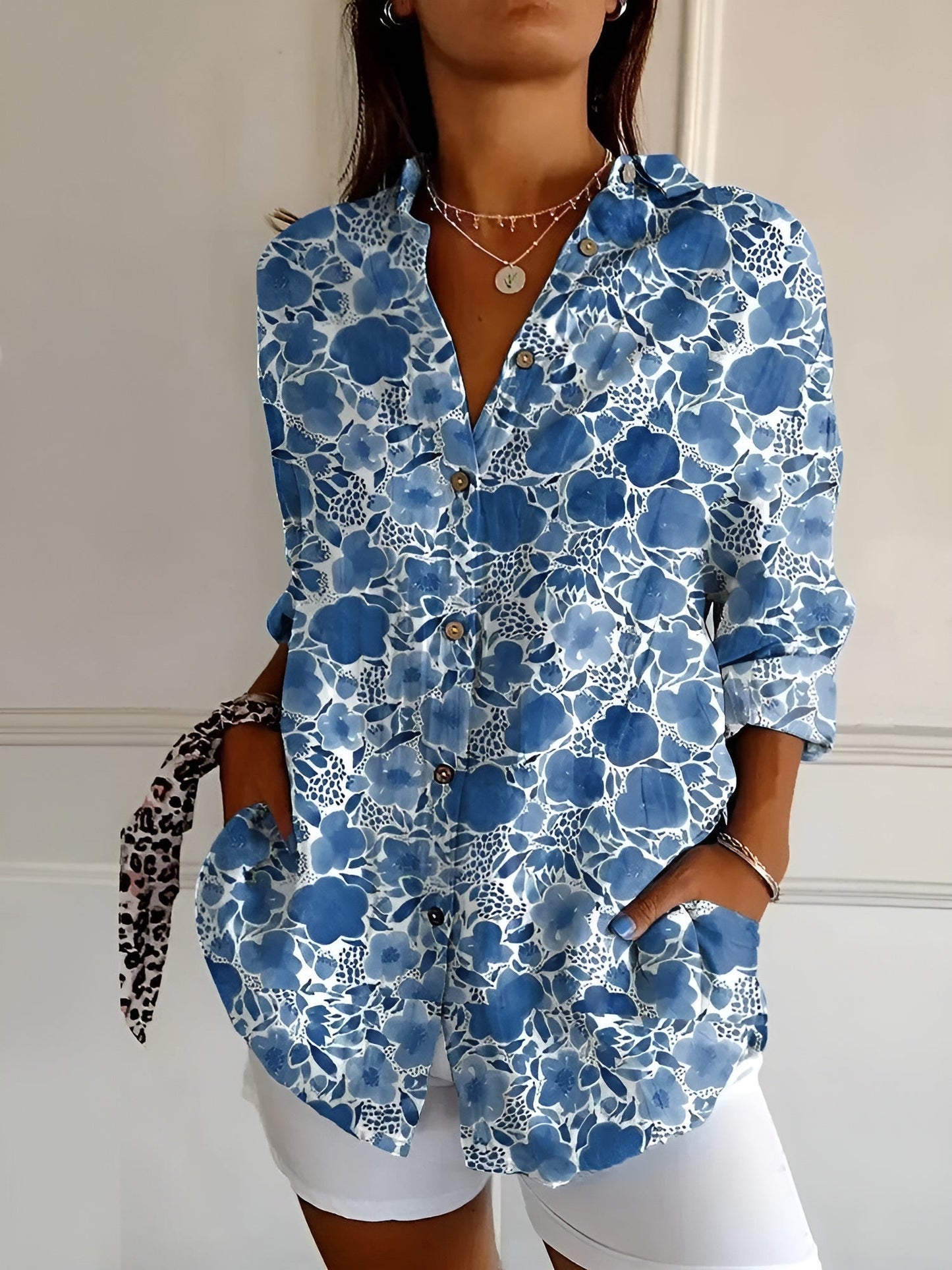 Elegant dameskjorte med knapper