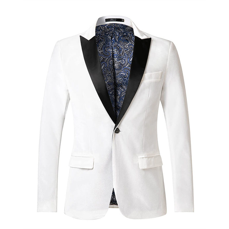 Elegant fløjlsblazer til mænd med luksuriøse detaljer