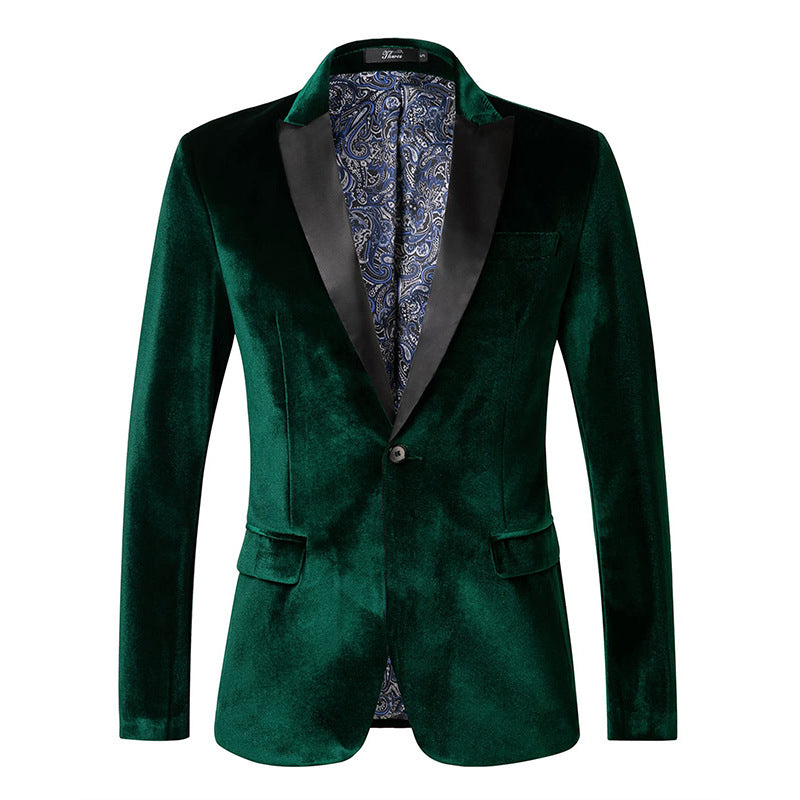 Elegant fløjlsblazer til mænd med luksuriøse detaljer