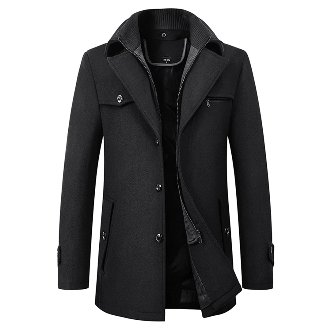Elegant lang trenchcoat til mænd
