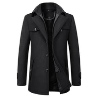 Elegant lang trenchcoat til mænd