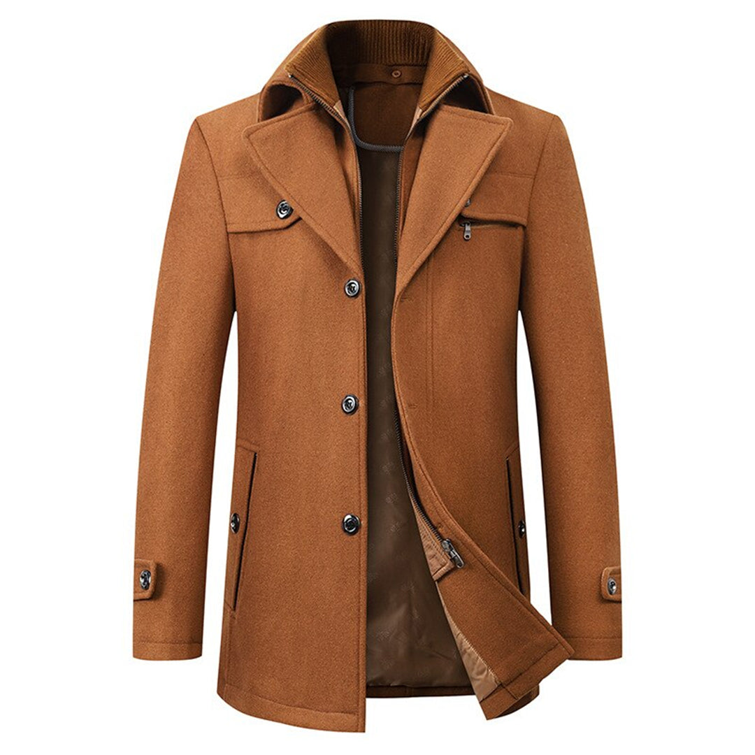 Elegant lang trenchcoat til mænd