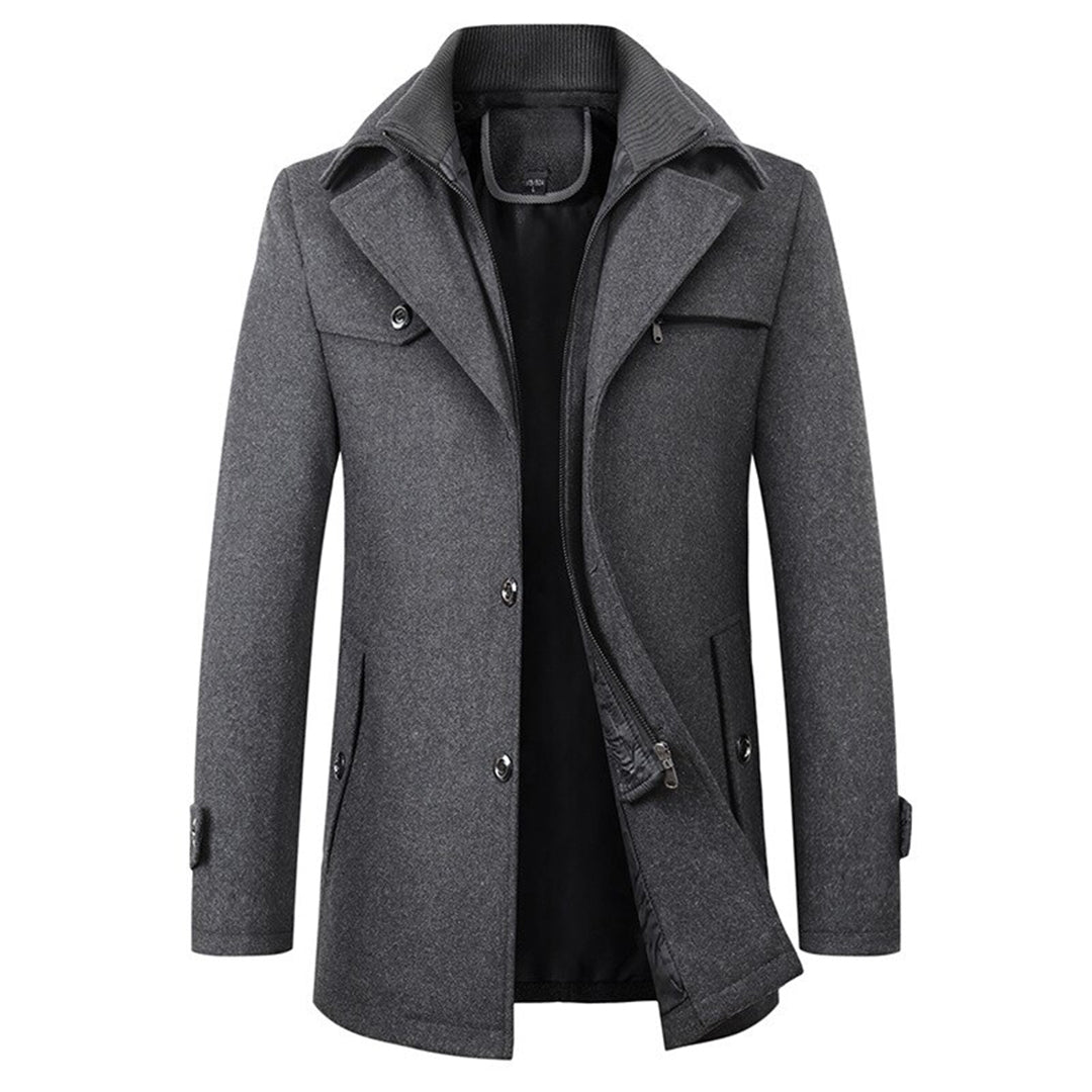 Elegant lang trenchcoat til mænd