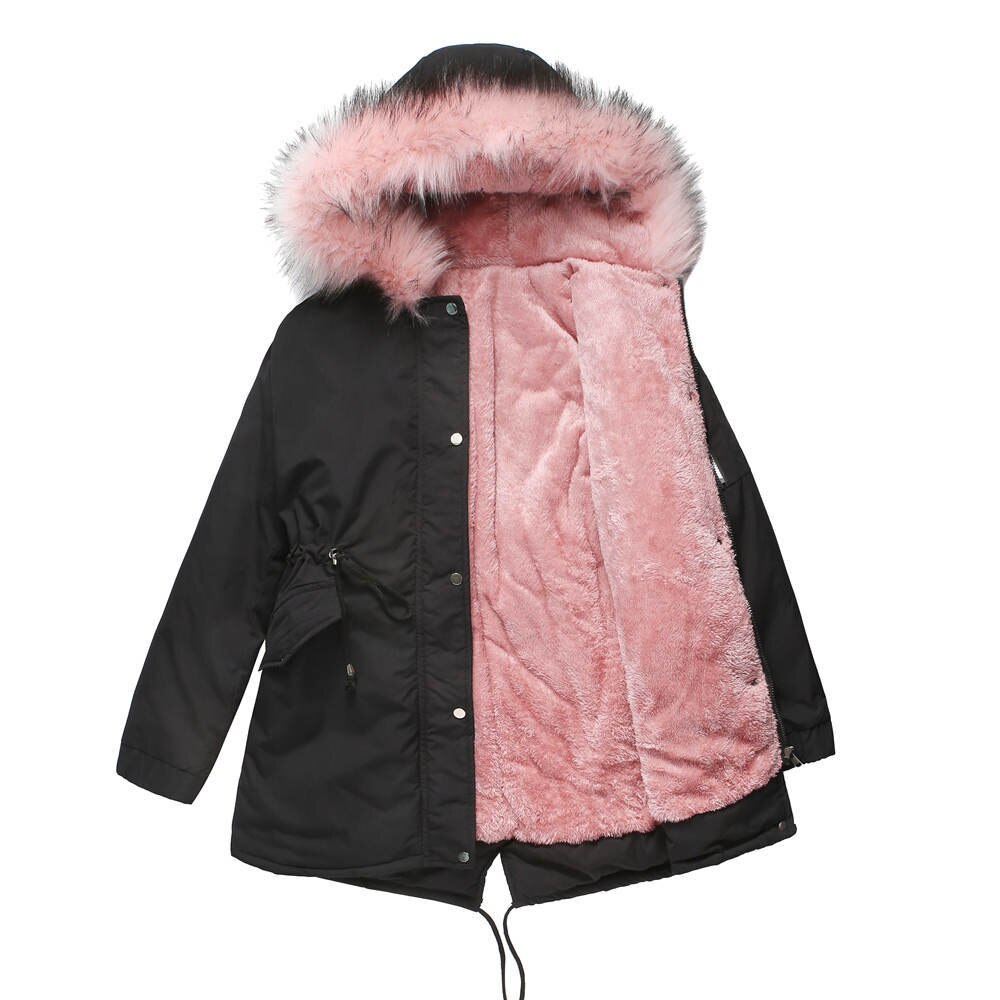 Elegant vinterparka med praktiske lommer