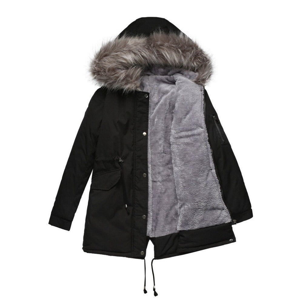 Elegant vinterparka med praktiske lommer