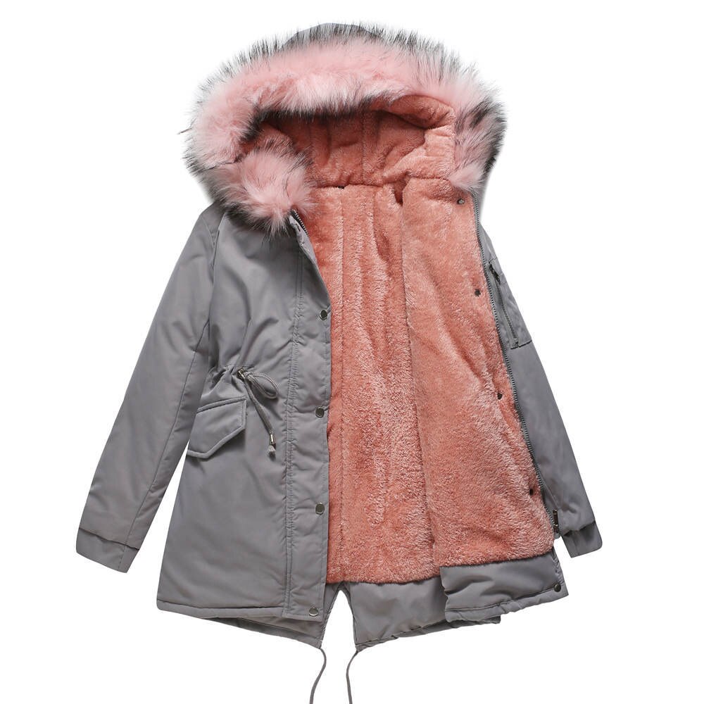 Elegant vinterparka med praktiske lommer