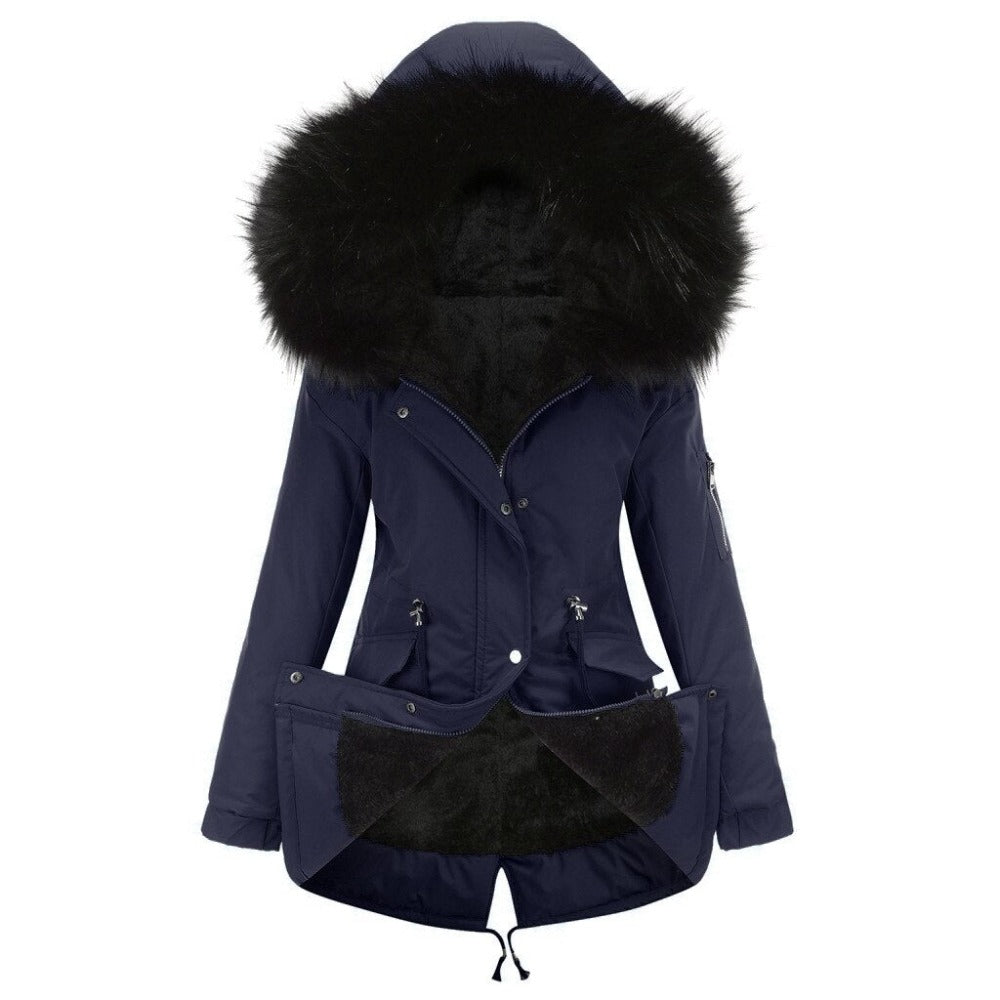 Elegant vinterparka med praktiske lommer