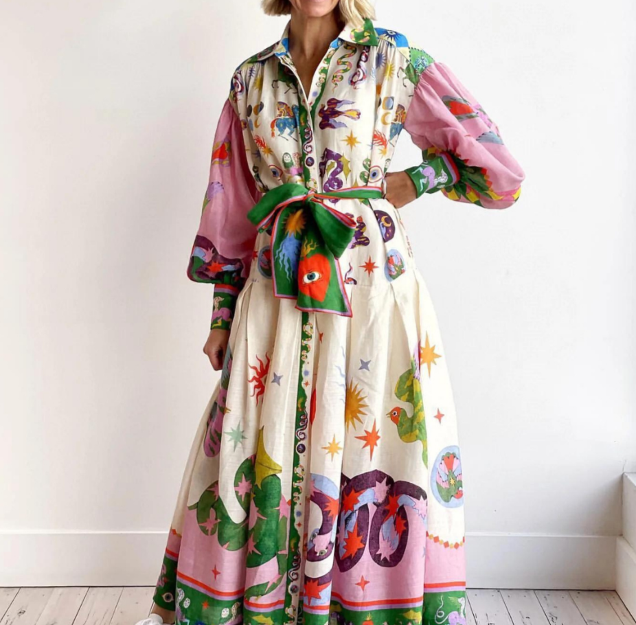 Elegant voluminøs kjole til enhver lejlighed