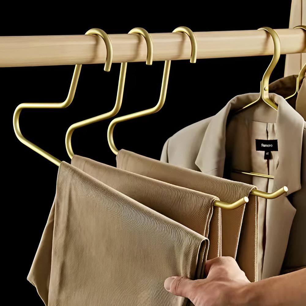 Elegante metalbøjler til tøj | Sæt med 5