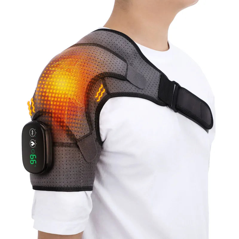 Elektrisk opvarmet skuldermassageapparat