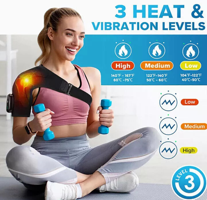 Elektrisk opvarmet skuldermassageapparat