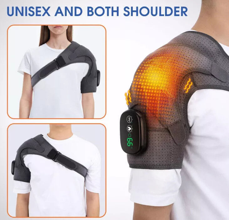 Elektrisk opvarmet skuldermassageapparat