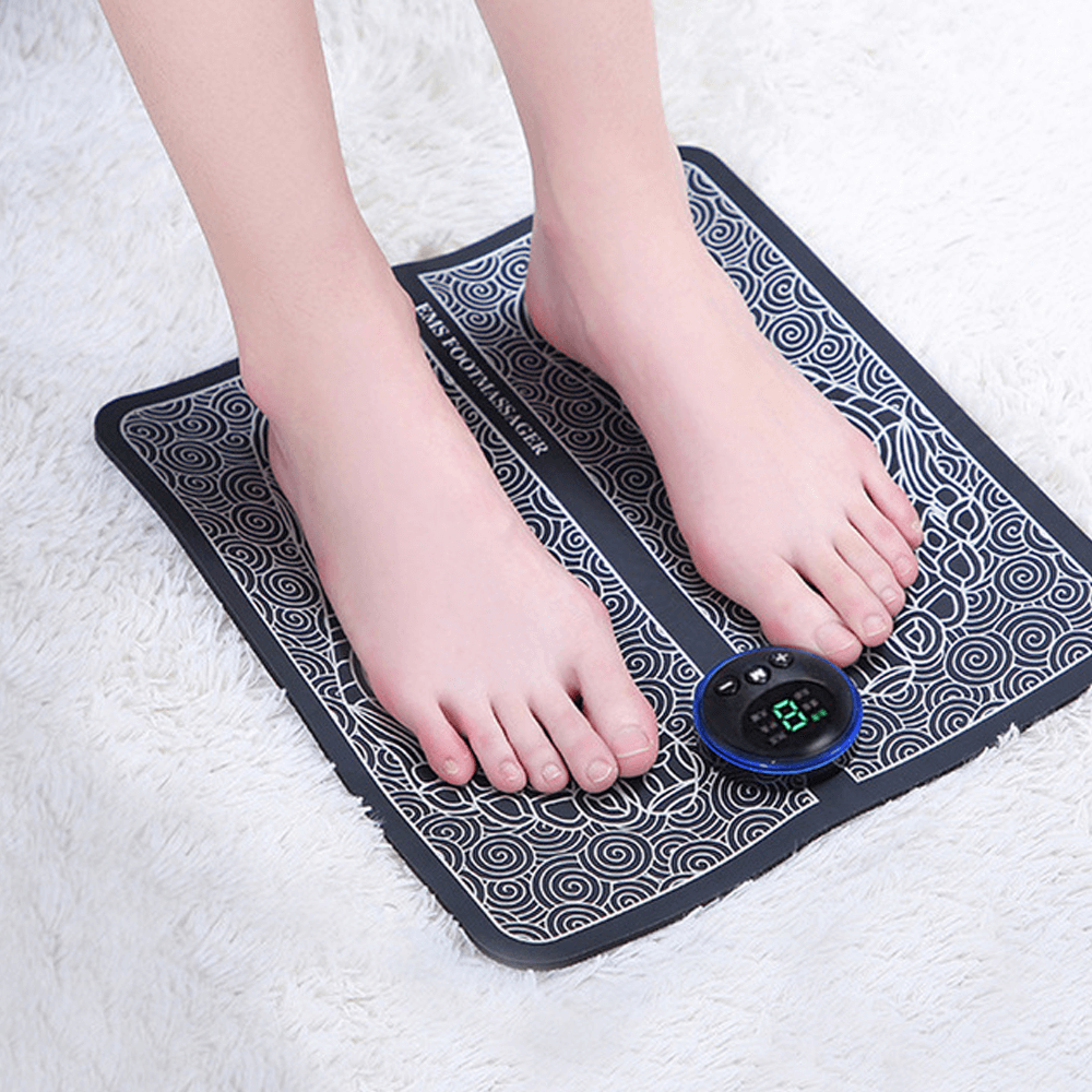 EMS-fodstimulator med akupressur og 9 niveauer