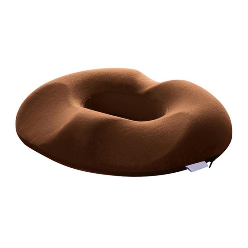 Ergonomisk donut-siddepude til trykaflastning og siddestøtte