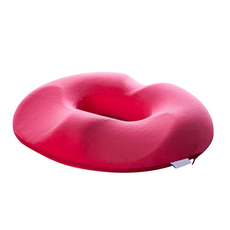 Ergonomisk donut-siddepude til trykaflastning og siddestøtte
