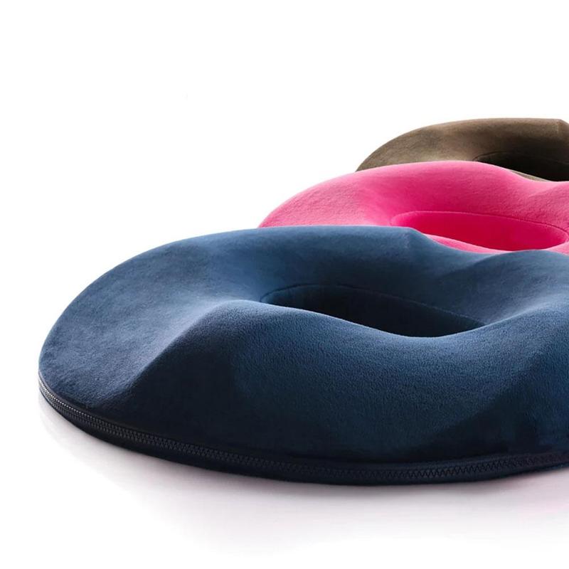 Ergonomisk donut-siddepude til trykaflastning og siddestøtte