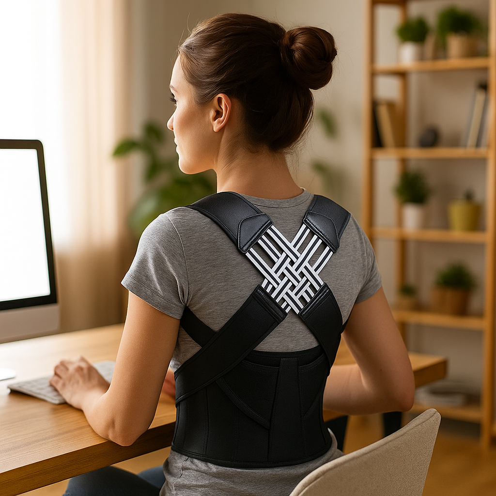 Ergonomisk, justerbar cervikal holdningskorrigerer