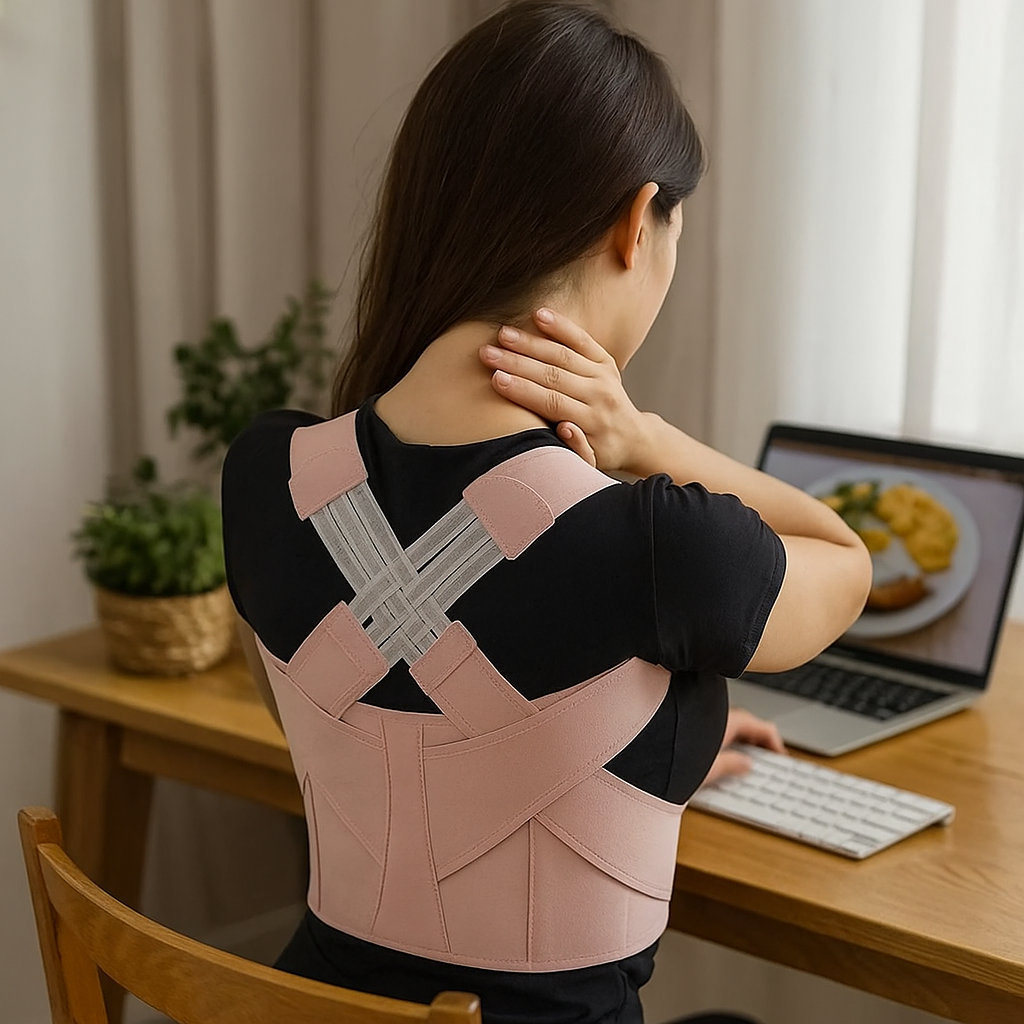 Ergonomisk, justerbar cervikal holdningskorrigerer