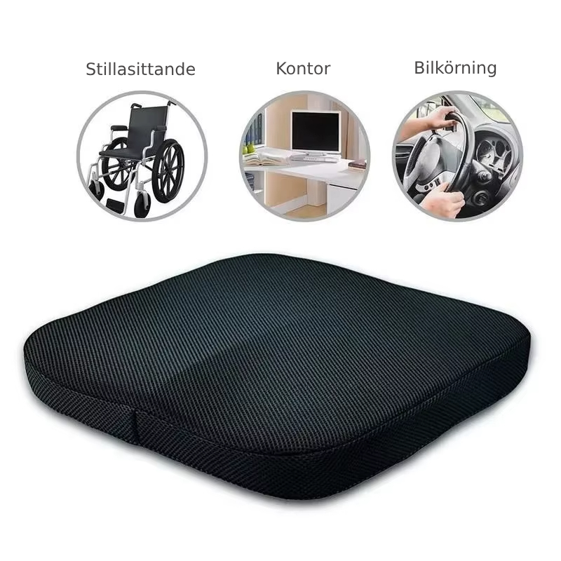 Ergonomisk siddepude til hofter og rygaflastning
