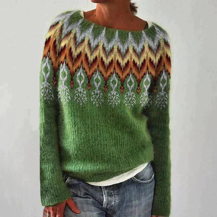 Fair Isle-striktrøje til damer