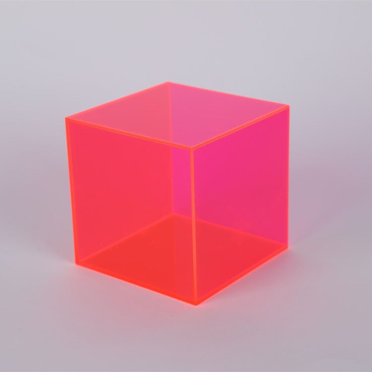 Farverig akryl-display-opbevaringsboks