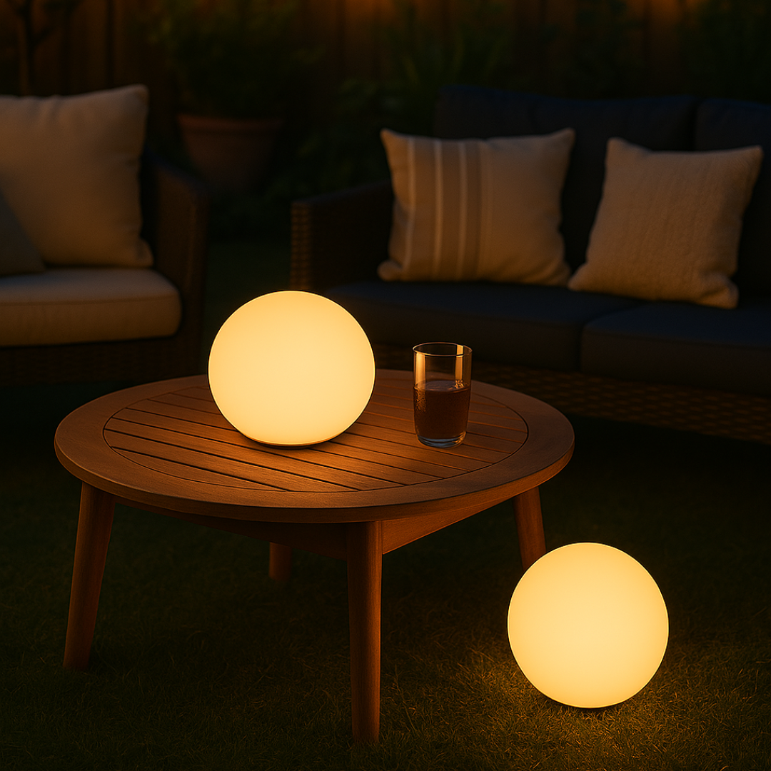 Farverig trådløs LED-bordlampe med fjernbetjening