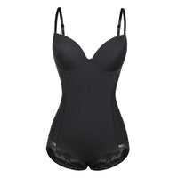 Figurformende bodysuit med blondekant til kvinder