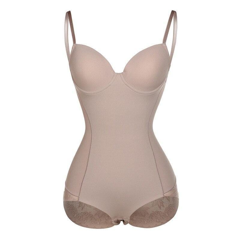 Figurformende bodysuit med blondekant til kvinder