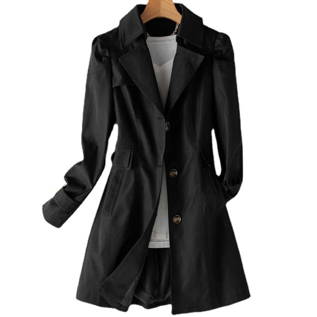 Figursyet trenchcoat med svaj til damer