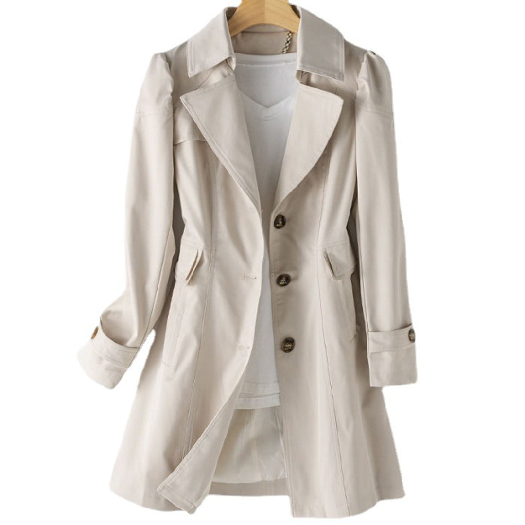 Figursyet trenchcoat med svaj til damer