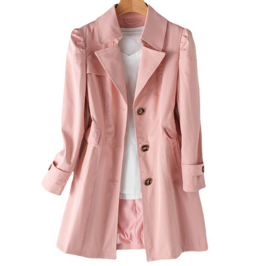 Figursyet trenchcoat med svaj til damer