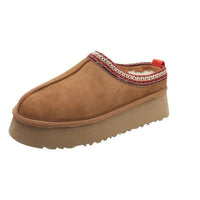 Fleeceforede slip-on-mules til damer til koldt vejr