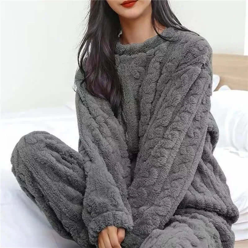 Fleecepyjamassæt til kvinder - Blødt og varmt loungewear