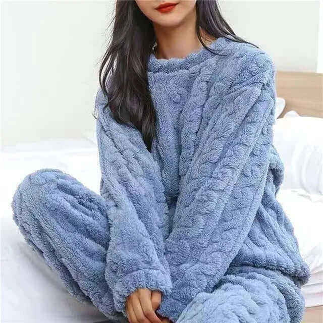 Fleecepyjamassæt til kvinder - Blødt og varmt loungewear