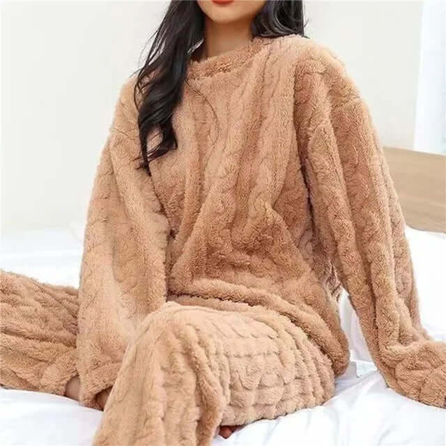 Fleecepyjamassæt til kvinder - Blødt og varmt loungewear
