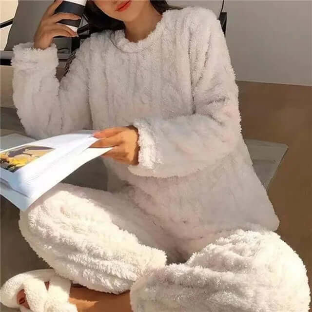 Fleecepyjamassæt til kvinder - Blødt og varmt loungewear