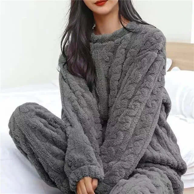 Fleecepyjamassæt til kvinder - Blødt og varmt loungewear