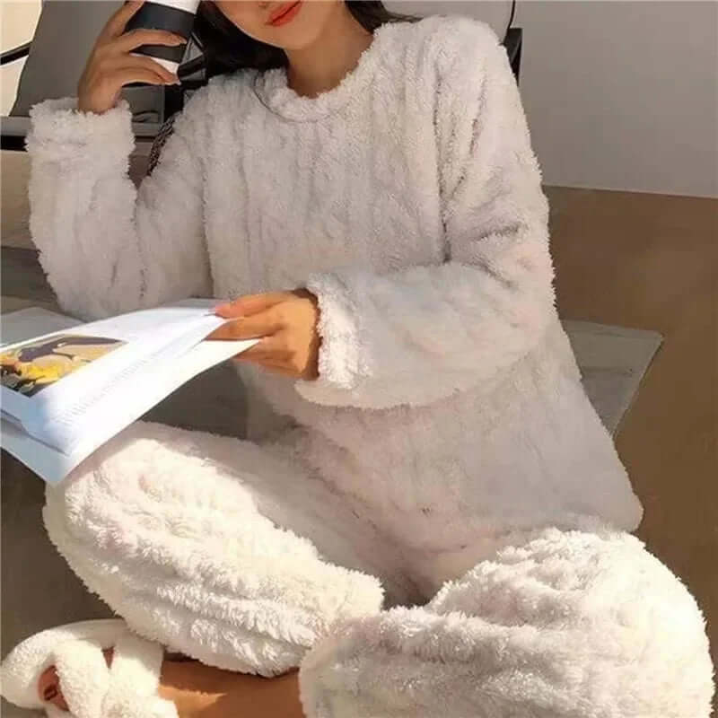 Fleecepyjamassæt til kvinder - Blødt og varmt loungewear