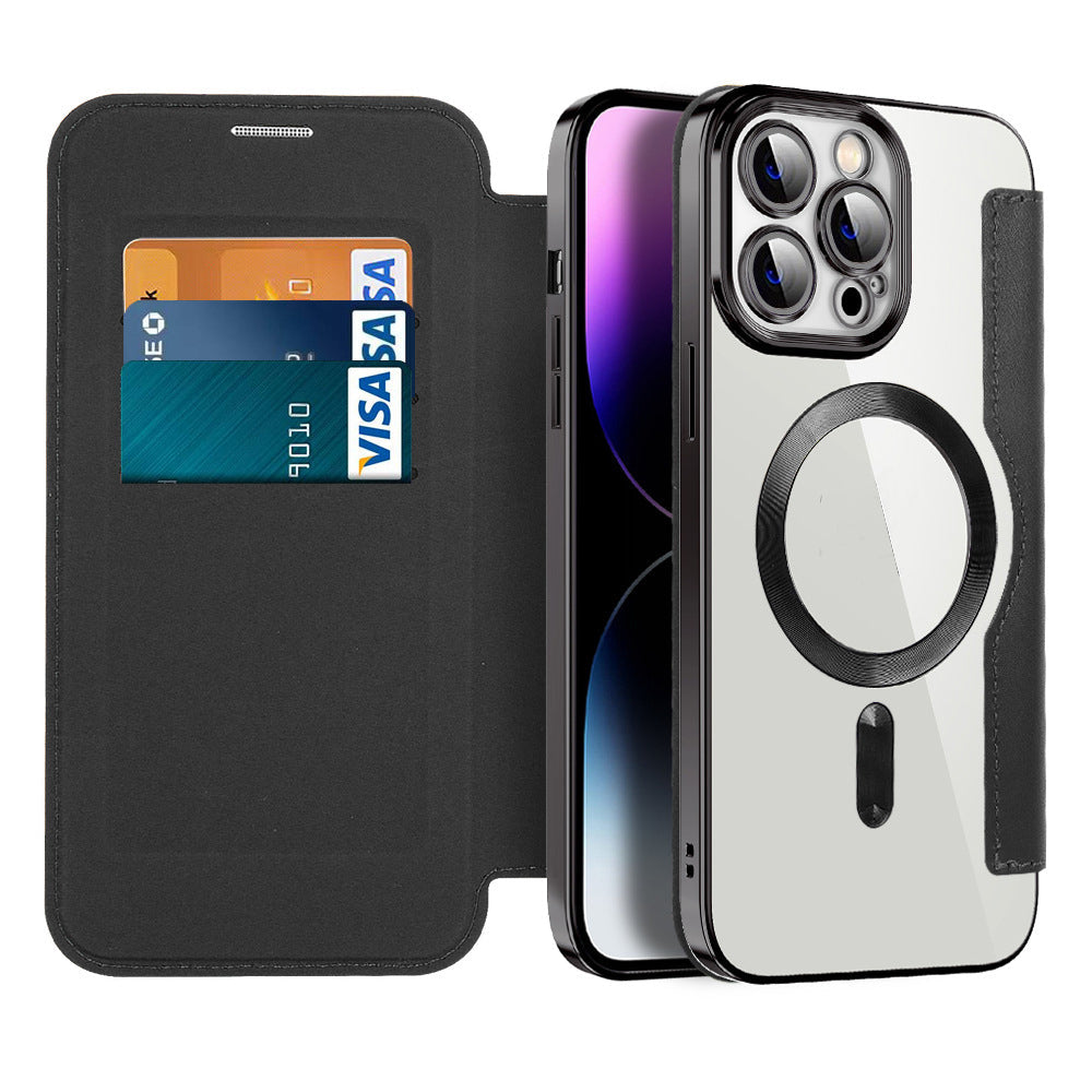 Flipcover med magnetfunktion til telefonen