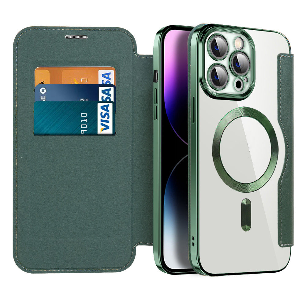 Flipcover med magnetfunktion til telefonen