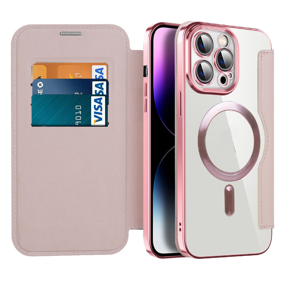 Flipcover med magnetfunktion til telefonen
