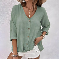 Gennemknappet damebluse