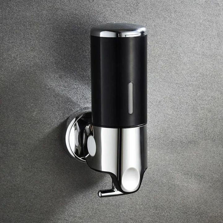 Højkvalitets væghængt sæpedispenser med elegant design i rustfrit stål